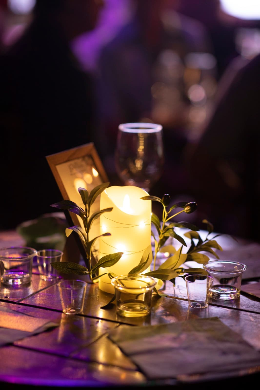 Mediterranean Market Mixer networking table with market-style styling